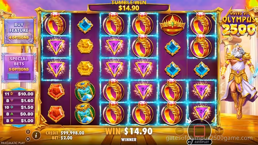 Gates of Olympus 2500 by Pragmatic Play — slot gameplay